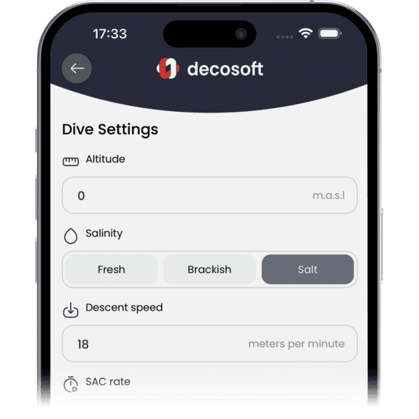 Customize your dive down to the smallest detail
